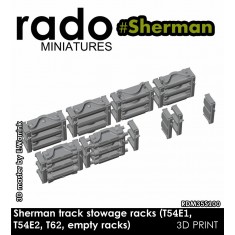 1/35 Sherman Track Stowage Racks Set #1 (T54E1, T54E2, T62, Empty Racks)