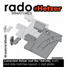 1/35 Jagdpanzer 38(t) Hetzer Corrected Roof Early/Late for Takom Kit