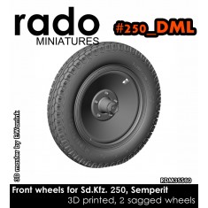 1/35 Sd.kfz. 250 Wheels (Semperit, DML)
