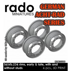1/35 Sd.kfz. 234 Rims (2x early, 2x late)