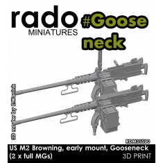 1/35 US M2 Browning Early Mount Gooseneck (2x .50 cal)