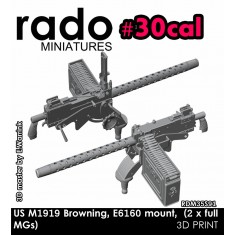 1/35 US M1919 Browning E6160 Mount (2x .30 cal MG)