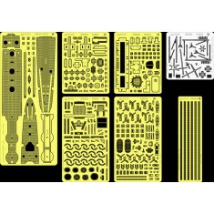 1/700 IJN Light Cruiser Kiso (1933) Detail-Up set [7 PE sheets]