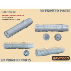 1/48 F-16 Turbo Jet Engine F100-PW-229 for Tamiya kit