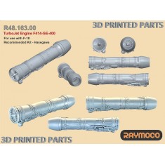 1/48 F-18 Turbo Jet Engine F414-GE-400 for Hasegawa kit