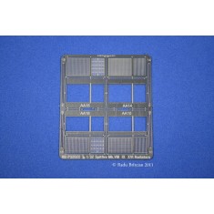 1/32 Spitfire Mk.VIII, Mk.IX and Mk.XVI Radiators set for Tamiya kit (Photoetch)