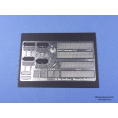 1/32 De Havilland Mosquito Radiators for Tamiya kit