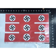1/35 (54mm) German War Flags on Real Cotton