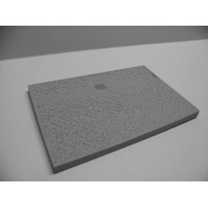 1/32, 1/35 Round Cobblestones Street Section (Size: 13x9.7cm) w/Storm Drain