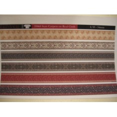 1/16, 1/35, 1/72 Stair Carpets on Real Cloth (6 different stair carpets)