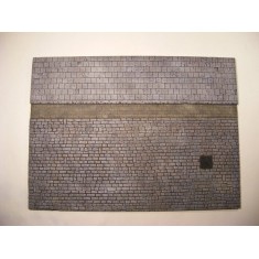 1/35 Large Cobblestone Road Section with Sidewalk