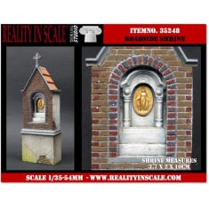 1/35 Roadside Shrine (2 Resin Parts,Length:3.7cm, Width:2cm, Height:10cm)