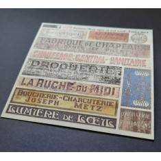 1/48 - 1/35 Shop / Business Signs On Real Wood - France Set #4