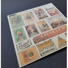 1/48 - 1/35 Commercial Signs On Real Wood - France Set #2