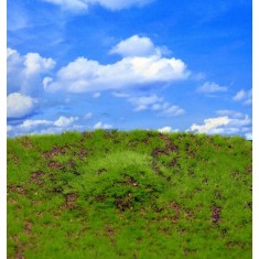 Landscape Mat - Wild Grass and Hills Type 1 (Size: approx. 20 x 30cm, thick: 1cm)