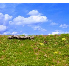 Landscape Mat - Wild Meadow Spring (Size: approx. 20 x 30cm, thick: 1cm)