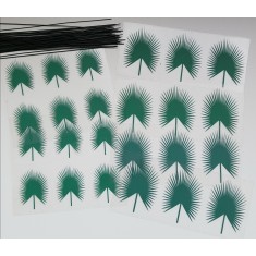 Palm Leaves Type 3 - 4.5cm & 5.5cm (24pcs in 2 different Sizes w/straight wire)