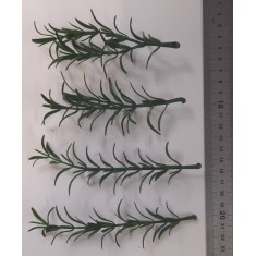 1/35 - 1/16 Plastic Plants - Small Weeds Dark Green