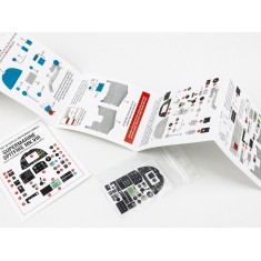 1/24 Supermarine Spitfire Mk.VIII Cockpit Instrument Panels n Detail Parts for Airfix