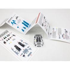 1/32 F-16C Block 30/32 Quick Set 3D Acrylic Insturment Panel for Tamiya kit