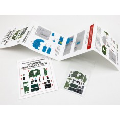 1/32 J2M6 Raiden Type 31 Cockpit Instrument Panels n Detail Parts for Hasegawa kits