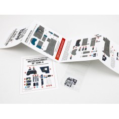 1/48 Bf 109K-4 Cockpit Instrument Panels n Detail Parts for Eduard kits