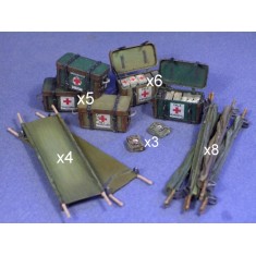 1/35 UK Medical Supplies (incl. Stretchers, Panniers, Decals, etc.)
