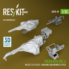 1/35 Merkava Mk.4 MG Set V3 with Machine Gun Mounts for Meng Kit