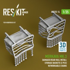 1/35 Merkava Mk.3 Damaged Rear Hull Baskets w/Chains for HobbyBoss