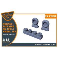 1/48 Morane-Saulnier Weighted Wheels for Dora Wings Kit