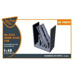 1/48 Mk.XXXI Bomb Raks F4B for Clear Prop kits