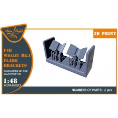 1/48 F4B Whaley Mk.I Flare Brackets for Clear Prop kits
