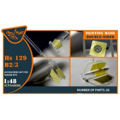 1/48 Henschel Hs 129B-2/B-3 Double-Sided Paint Mask for Takom Kit