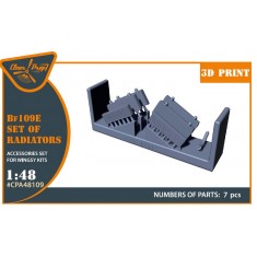 1/48 Messerschmitt Bf 109E Radiator Set for Wingsy Kits