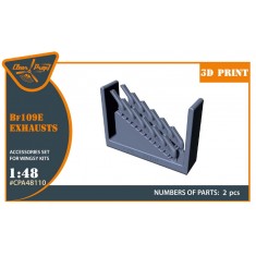 1/48 Messerschmitt Bf 109E Exhausts for Wingsy Kits