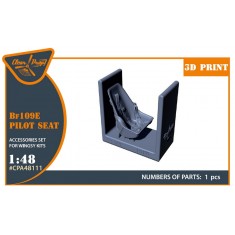1/48 Messerschmitt Bf 109E Seat with Seat Belts for Wingsy Kits