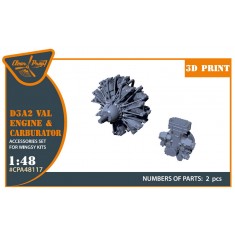 1/48 Aichi D3A2 Val Carburettor Engine for Wingsy Kits