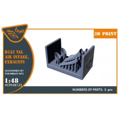 1/48 Aichi D3A2 Val Air Intake & Exhaust Set for Wingsy Kits