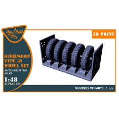 1/72 Kubelwagen Type 82 Wheel Set