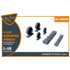 1/48 Lockheed Martin F-35C Weighted Wheels