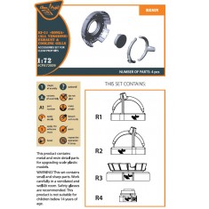 1/72 Mitsubishi Ki-51 Sonia (all versions) Exhaust & Cooling Gills for ClearProp kits