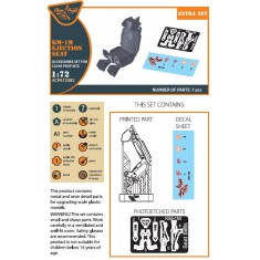 1/72 KM-1M Ejection Seat for Clear Prop Models & other