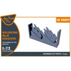 1/72 Vickers Wellington Mk.II Exhausts for Airfix Kits