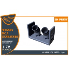 1/72 Westland Wessex HC.2 Exhausts for Airfix Kit