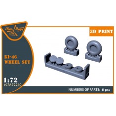 1/72 Kawasaki Ki-46 Weighted Wheels