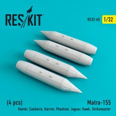 1/32 Matra-155 (4pcs) for Revell, Kinetic Hunter/Canberra/Harrier/Phantom/Jaguar