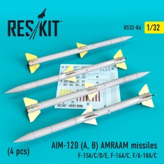 1/32 AIM-120 (A/B) Amraam Missiles (4pcs)