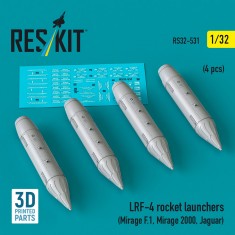 1/32 Mirage F.1/Mirage 2000/Jaguar LRF-4 Rocket Launchers (4pcs)