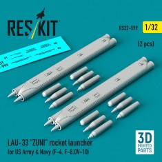 1/32 LAU-33 ZUNI Rocket Launcher for US Army/Navy (2pcs) for F-4/F-8/OV-10