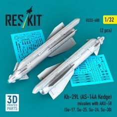 1/32 Kh-29L (AS-14A Kedge) Missiles with AKU-58 (2pcs)